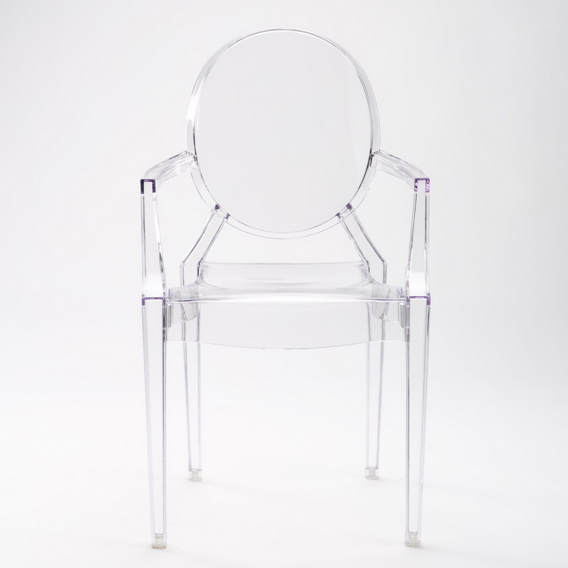 Transparent Crystal Acrylic Ghost Louis Armchair